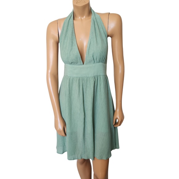 Cupshe Halter Green Dress Large - Picture 1 of 9